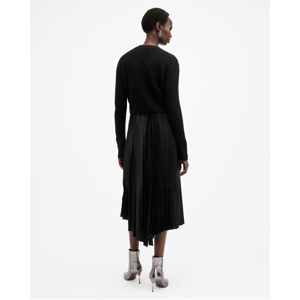 Allsaints Jax 2-In-1 Pleated Maxi Dress